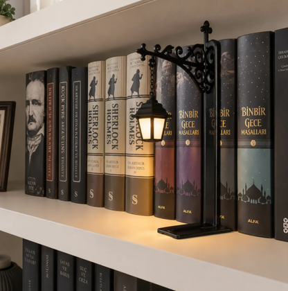 Bücherregal Lampe